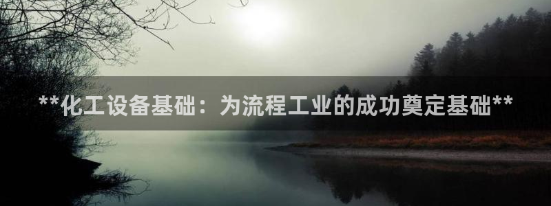 新宝gg创造奇迹登录首页：**化工设备基础：为流程工业的成功